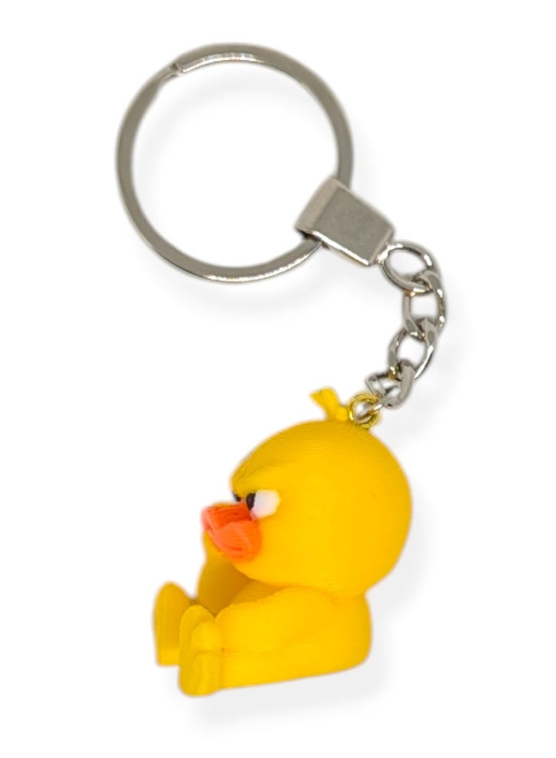 Funny Duck Animal Keychain – A Playful Mini Key chain That Brightens Your Daily Look, Keychain Ring & Backpack Accessory, Fun Gift for Men and Women, Collectible Mini Figure Medal - Image 3
